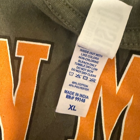 Brisco Brands XL Graphic Tee Green Cotton Blend Oversized Fit - Picture 6 of 8